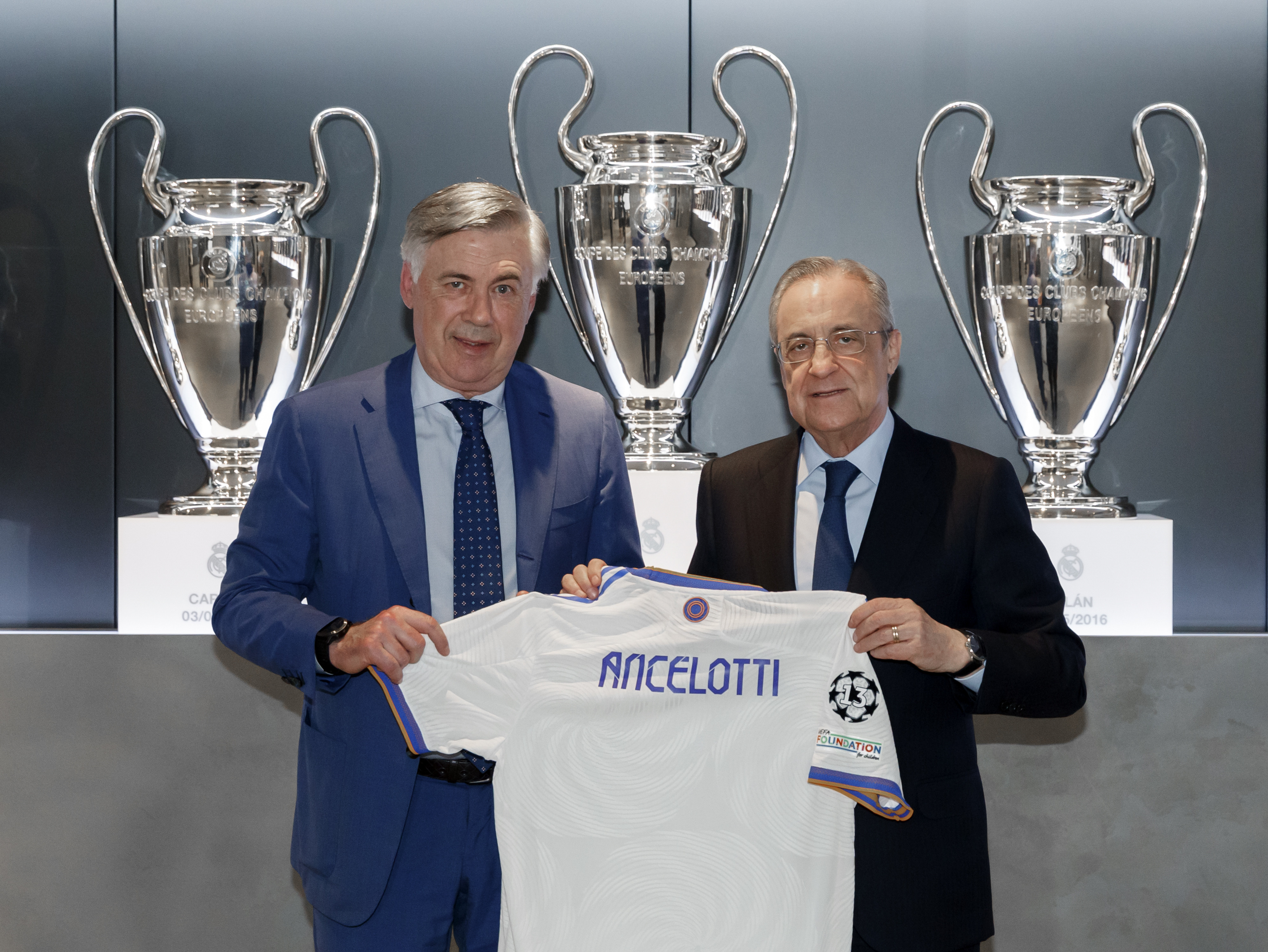 Карло Анчелотті і Флорентіно Перес Реал Мадрид
